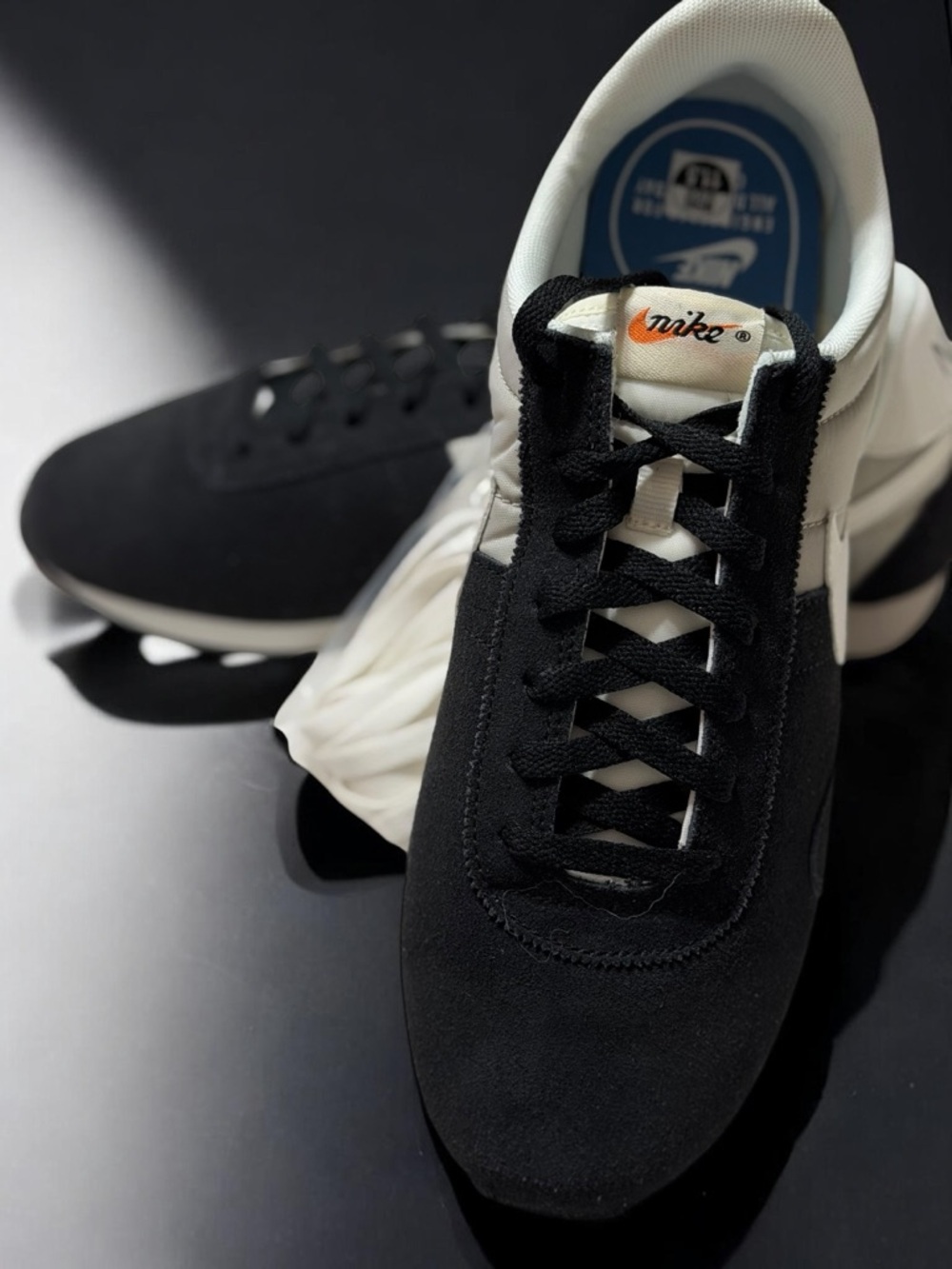 Nike Pre Montreal Racer Black Retro Running Sneakers Track Style Y2K Vintage - Picture 2 of 9